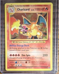 The Pokemon Company Charizard Holo Rare Evolutions 11/108 English 2016 - Image 1