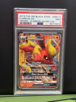 Pokemon Flareon GX SM171 Sun & Moon Promo 2019 PSA 9 - Image 1