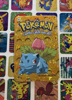 Pokemon 151 Vintage Pocket Monsters Vending HOLO Prism Sticker 2000 Nintendo - Image 2