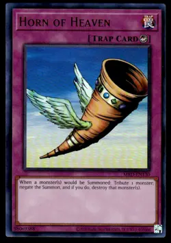 Yu-Gi-Oh Metal Raiders 25th Anniv. Edition #MRD-EN130 Horn of Heaven Super Rare - Image 1