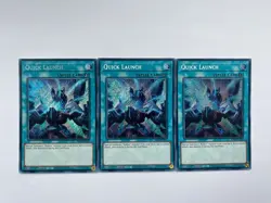 3x RA05-EN062 Quick Launch Secret Rare 1st Ed YuGiOh - Image 1