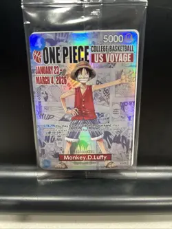 One Piece Monkey.D.Luffy US Voyage College Basketball Promo Rutgers St.John's - Image 1