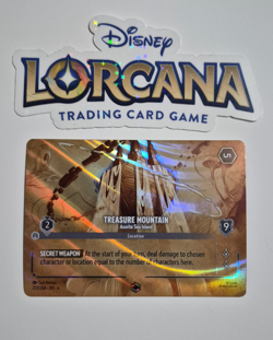 Disney Lorcana Azurite Sea Enchanted Treasure Mountain English Rare NM - Image 1