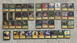Disney Lorcana 100 Card Lot - Super Rare, Uncommon, Common - 30 Cold Foil - READ - Image 1