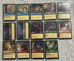 Disney Lorcana 100 Card Lot - Super Rare, Uncommon, Common - 30 Cold Foil - READ - Image 2