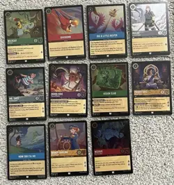 Disney Lorcana 100 Card Lot - Super Rare, Uncommon, Common - 30 Cold Foil - READ - Image 3