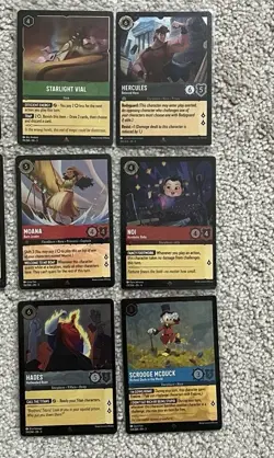 Disney Lorcana 100 Card Lot - Super Rare, Uncommon, Common - 30 Cold Foil - READ - Image 4