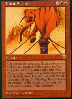 1x Illicit Auction Moderate Play MTG Magic - Kid Icarus - - Image 1