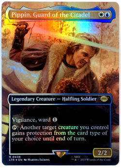 MTG Pippin, Guard of the Citadel *BORDERLESS FOIL* The Lord of the Rings NM - Image 1
