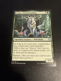 MTG Anara, Wolvid Familiar Commander Legends Regular Uncommon NM - Image 1