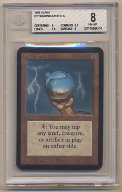 BGS 8 MTG Magic the Gathering Alpha Icy Manipulator NM/MINT Condition!! - Image 1