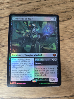 Emeritus Of Woe Foil Secrets Of Strixhaven Mythic Rare MTG NM 0324 - Image 1