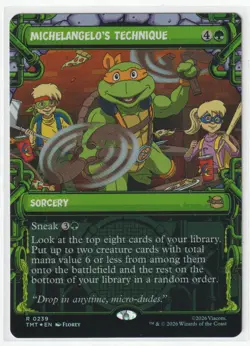 Michelangelo's Technique (Showcase) 239 TMT Magic: The Gathering R Foil NM - Image 1