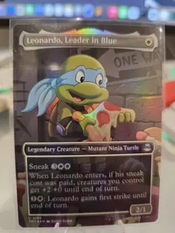 Leonardo, Leader in Blue (Borderless) NM TMT 196 Foil U - Image 1