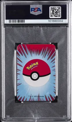 1999 BICYCLE POKEMON MINI PLAYING CARDS RED DECK 10 OF CLUBS IVYSAUR PSA 10 - Image 2