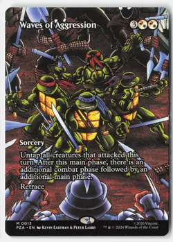 Waves of Aggression Borderless Teenage Mutant Ninja Turtles 13 NM - Image 1