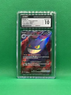 CGC 10 Gem mint Gengar ex SR 088/071 sv5k Wild Force Pokemon Card Japanese 2024 - Image 1