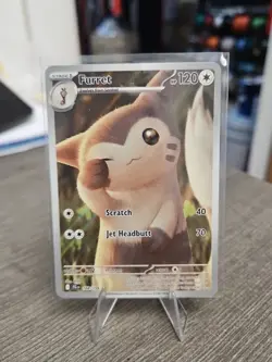 Furret 168/159 Sv09: Journey Together Holo Illustration Rare Pokemon TCG - Image 1