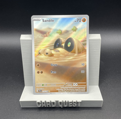 Pokemon TCG Sandile 216/198 SV01: Scarlet & Violet Base Set Illustration Rare - Image 1