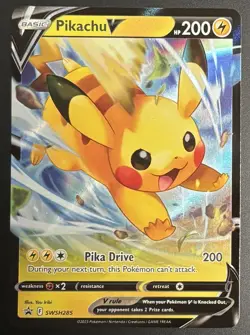 Pokemon Pikachu V SWSH285 Sword & Shield Promo Holo Pokemon Card TCG NM/M - Image 1