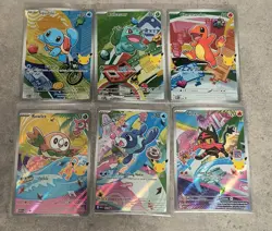 Pokemon 2026 First Partner Illustration Collection Series 1 Promo Set (6 Cards) - Image 1