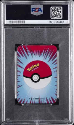 1999 BICYCLE POKEMON MINI PLAYING CARDS RED DECK 3 OF CLUBS VAPOREON PSA 10 - Image 2