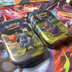 Pokemon Mega Evolution—Ascended Heroes Mini Tin Lot Riolu Darumaka Zorua - Image 2