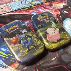 Pokemon Mega Evolution—Ascended Heroes Mini Tin 2-Pack Riolu/Clefairy - Image 1