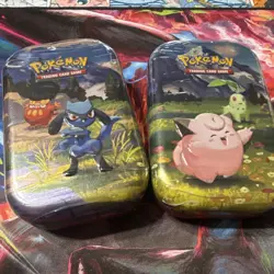 Pokemon Mega Evolution—Ascended Heroes Mini Tin 2-Pack Riolu/Clefairy - Image 2