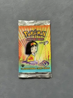 Pokemon Gym Heroes 1st Edition EMPTY Booster Pack Erika Vintage WOTC TCG 1999 - Image 1
