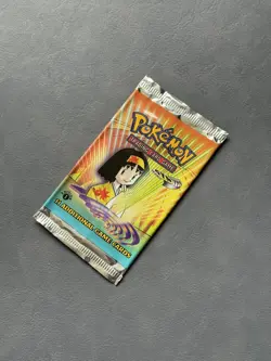 Pokemon Gym Heroes 1st Edition EMPTY Booster Pack Erika Vintage WOTC TCG 1999 - Image 2