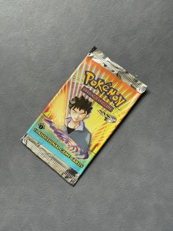 Pokemon Gym Heroes 1st Edition EMPTY Booster Pack Brock Vintage WOTC TCG 1999 - Image 2