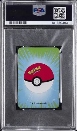 1999 BICYCLE POKEMON MINI PLAYING CARDS GREEN DECK 2 OF CLUBS MACHAMP PSA 10 - Image 2