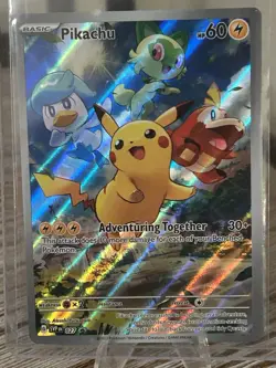 Pikachu SEALED ETB Promo SVP 027 Pokemon Paldea Evolved Elite Trainer Box - Image 1