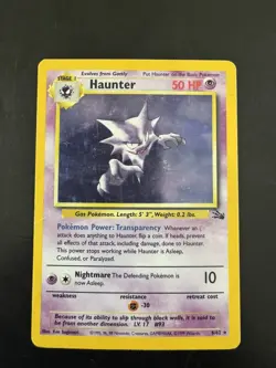Pokemon TCG Haunter Fossil 6/62 Holo 1999-2000 Wizards Base Set NM/LP - Image 1