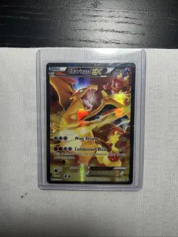 HP/DMG Charizard EX XY121 Full Art Black Star Promo Nintendo Pokemon Card - Image 1