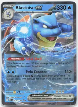 Blastoise ex 30/142 Double Rare Stellar Crown Pokemon Near Mint - Image 1