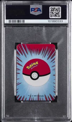1999 BICYCLE POKEMON MINI PLAYING CARDS RED DECK 10 OF CLUBS IVYSAUR PSA 10 - Image 2