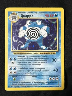 GERMAN Poliwrath 13/102 Base Set 1999 Holo Rare WOTC Pokemon QUAPPO - Image 1
