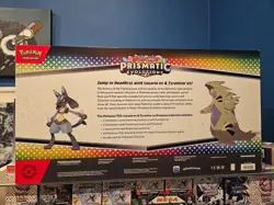 Pokemon TCG: Prismatic Evo Lucario Tyranitar Ex Premium Collection Sealed Box - Image 2
