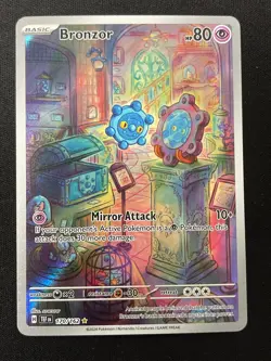 Pokemon Bronzor Illustration Rare SV05: Temporal Forces 170/162 NM - Image 1