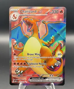 Pokemon TCG Charizard EX Full Art 183/165 SV 151 NM - Image 1