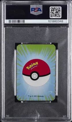 1999 BICYCLE POKEMON MINI PLAYING CARDS GREEN DECK 7 OF DIAMONDS EEVEE PSA 10 - Image 2