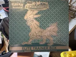 Pokemon Sun & Moon Crimson Invasion Elite Trainer Box 8 Boosters Silvally - Image 1