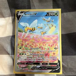 Pokemon Beedrill V Full Art 161/189 Astral Radiance Ultra Rare Holo 210 HP - Image 1