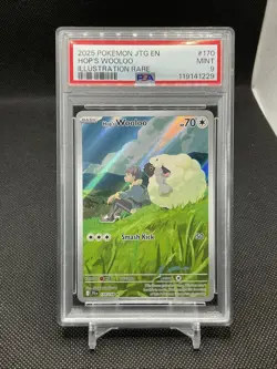 2025 Pokemon SV Journey Together JTG EN Hop's Wooloo #170/159 PSA 9 - Image 1