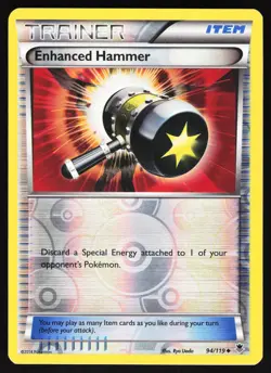 Enhanced Hammer 94/119 Pokemon XY - Phantom Forces Reverse Holo Uncommon MP/LP - Image 1