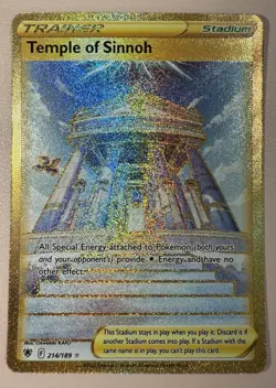 Pokemon TCG Temple of Sinnoh (Secret) 214/189 Swsh10: Astral Radiance Holo - Image 1