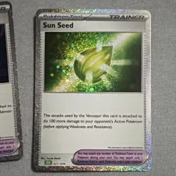 Pokemon Trainer Tool Holo Cards Lot Scorching Charcoal Drops Sun Seed 6x - Image 4