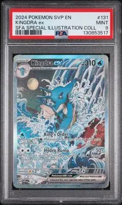 2024 POKEMON SVP EN KINGDRA EX Pokemon SFA SPECIAL ILLUSTRATION #131 PSA 9 - Image 1